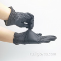 Одноразовые стерильные медицинские черные нитрильные перчатки